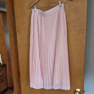 Quince Soft Pink Midi Skirt M